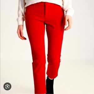 Red Banana Republic Slim Mid-Rise Pants
